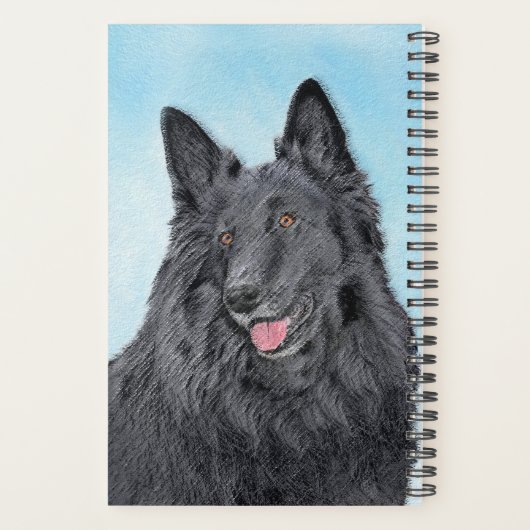 Belgische Sheepdog-schildering - Cute Original Dog Planner (Achterkant)