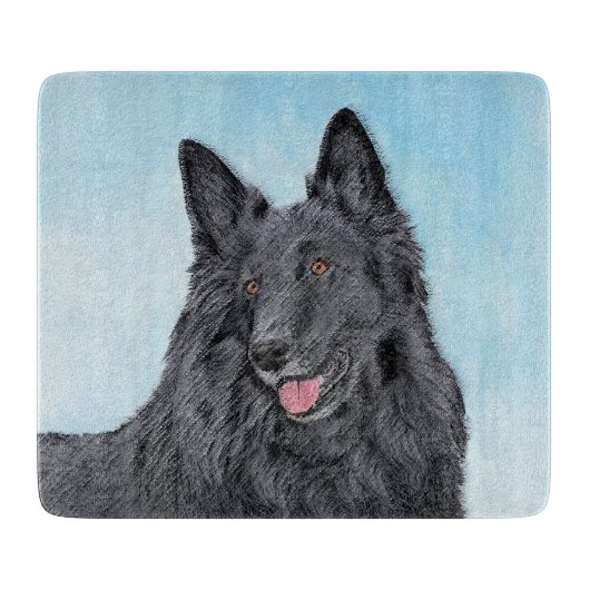 Belgische Sheepdog-schildering - Cute Original Dog Snijplank (Voorkant)