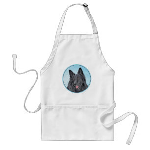 Belgische Sheepdog-schildering - Cute Original Dog Standaard Schort