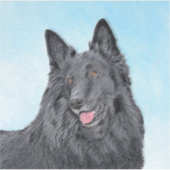 Belgische Sheepdog-schildering - Cute Original Dog Sticker (Voorkant)