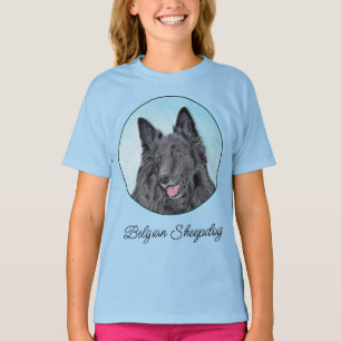 Belgische Sheepdog-schildering - Cute Original Dog T-shirt