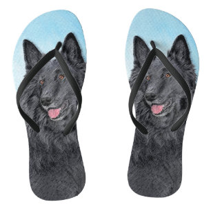 Belgische Sheepdog-schildering - Cute Original Dog Teenslippers