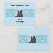 Belgische Sheepdog-schildering - Cute Original Dog Visitekaartje (Voorkant / Achterkant)