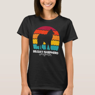 Belgische Sheepdog Whisperer Retro T-shirt