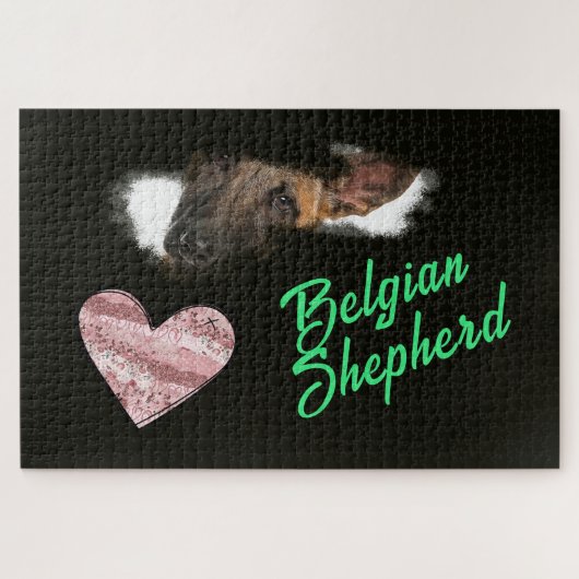 Belgische Shepherd Eyes Solid Color 1000 stuks Legpuzzel (Horizontaal)