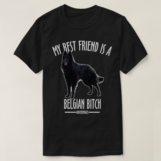Belgische Shepherd Groenendael T-shirt (Design voorkant)