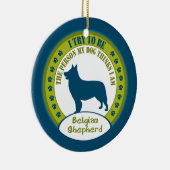 Belgische Shepherd | kerstversiering Keramisch Ornament (Rechts)