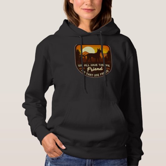 Belgische Shepherd Malinois Retro 7 Hoodie (Voorkant)