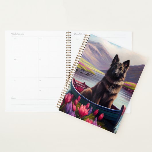 Belgische Shepherd op een peddel: Een Schilderacht Planner (Display)