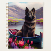 Belgische Shepherd op een peddel: Een Schilderacht Planner (Voorkant)