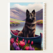 Belgische Shepherd op een peddel: Een Schilderacht Planner (Achterkant)