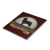 Belgische Shepherd Tegeltje (Zijkant)