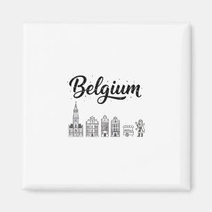 Belgische Silhouette Reis Vakantie Outfits  Magneet