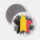 Belgische ster magneet (Voorkant / Achterkant)