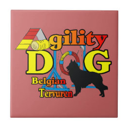 Belgische Tervuren Agility Tegeltje