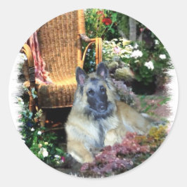 Belgische Tervuren Art Gifts Ronde Sticker