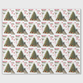 Belgische Tervuren Dog Holiday Tree Cadeaupapier (Vlak)