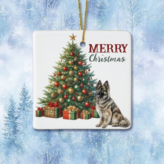 Belgische Tervuren Dog kerstboom Keramisch Ornament