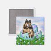 Belgische Tervuren Easter Magnet (Voorkant / Achterkant)