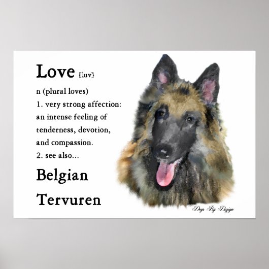 Belgische Tervuren Gifts Poster (Voorkant)