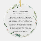 Belgische Tervuren Hond Monogram Keramisch Ornament (Achterkant)