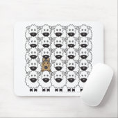 Belgische Tervuren in de schapen Muismat (Met muis)