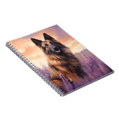 Belgische Tervuren in Lavendelveld Notitieboek (Rechterzijde)