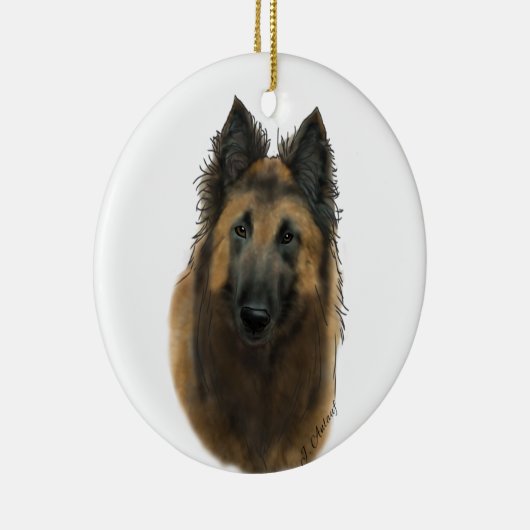 Belgische Tervuren Keramisch Ornament (Rechts)