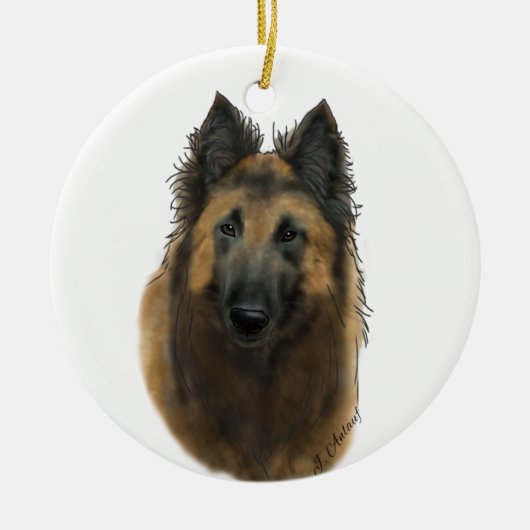 Belgische Tervuren Keramisch Ornament (Voorkant)