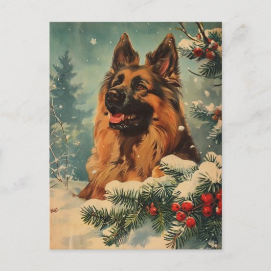 Belgische Tervuren Kerstmis Briefkaart (Voorkant)