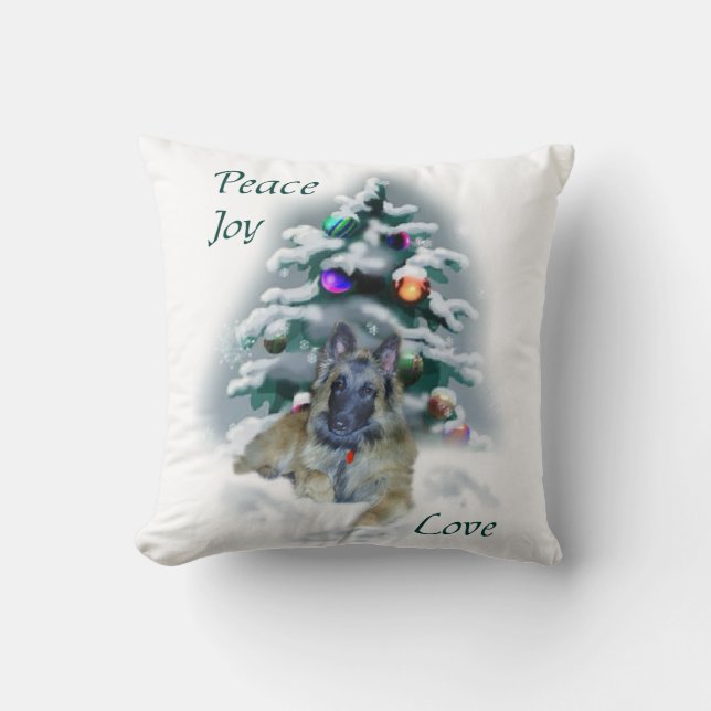 Belgische Tervuren Kerstmis Kussen (Voorkant)