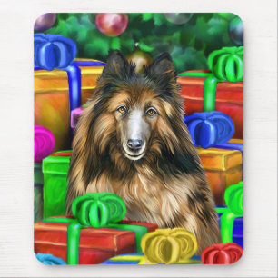 Belgische Tervuren Kerstmis Open Gifts Muismat