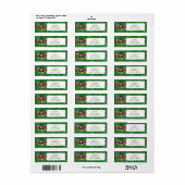 Belgische Tervuren Kerstmis open Now Labels (Full Sheet)