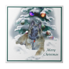 Belgische Tervuren Kerstmis Tegeltje