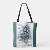 Belgische Tervuren Kerstmis Tote Bag (Achterkant)