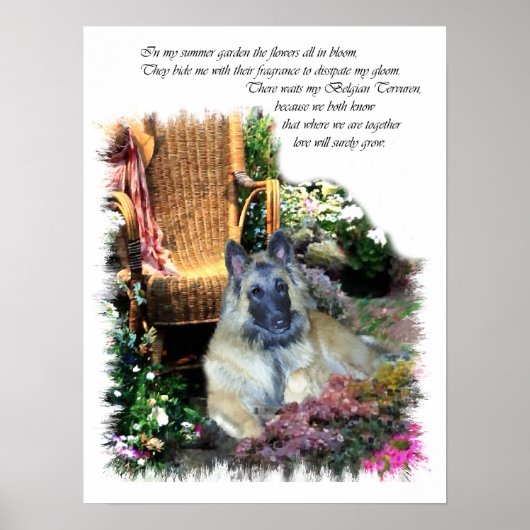 Belgische Tervuren-kunstprint Poster (Voorkant)