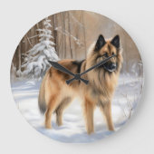 Belgische Tervuren Laat het sneeuwen Kerstmis Grote Klok (Voorkant)