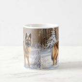 Belgische Tervuren Laat het sneeuwen Kerstmis Koffiemok (Center)