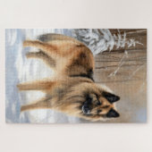 Belgische Tervuren Laat het sneeuwen Kerstmis Legpuzzel (Horizontaal)