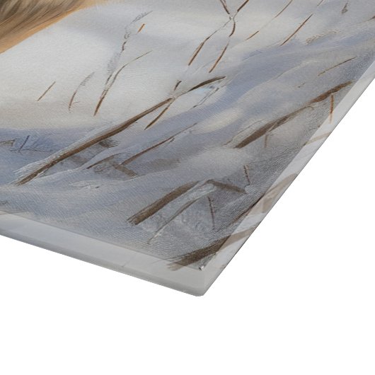 Belgische Tervuren Laat het sneeuwen Kerstmis Snijplank (Hoek)