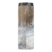 Belgische Tervuren Laat het sneeuwen Kerstmis Thermosbeker (Achterkant)