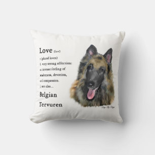 Belgische Tervuren Love is Kussen