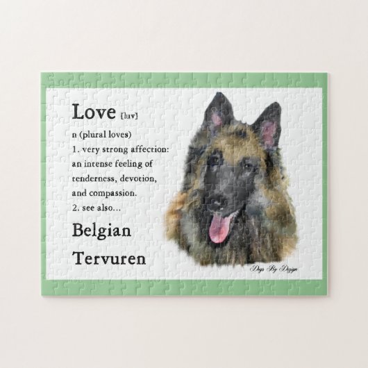 Belgische Tervuren Love is Legpuzzel (Horizontaal)