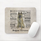 Belgische Tervuren Mousepad Muismat (Met muis)