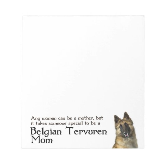 Belgische Tervuren Note Pad Notitieblok (Voorkant)