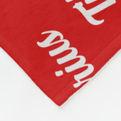 Belgische Tervuren op rode naam met kersthond Fleece Deken (Hoek)