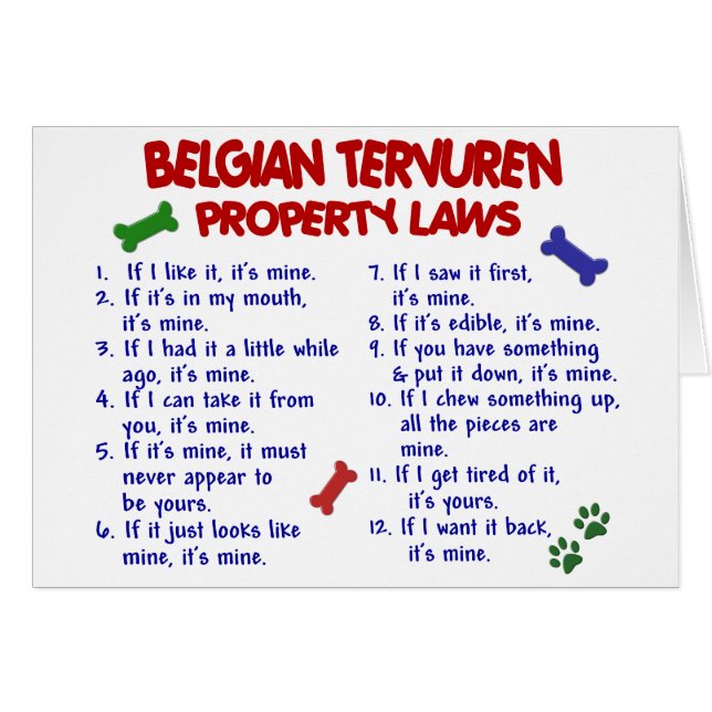 BELGISCHE TERVUREN Property Laws 2 (Voorkant Horizontaal)