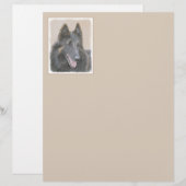 Belgische Tervuren schilderen - Cute Original Dog (Voorkant / Achterkant)