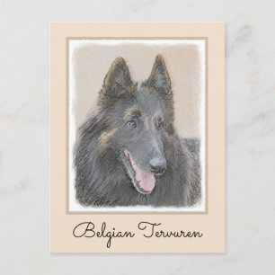 Belgische Tervuren schilderen - Cute Original Dog  Briefkaart