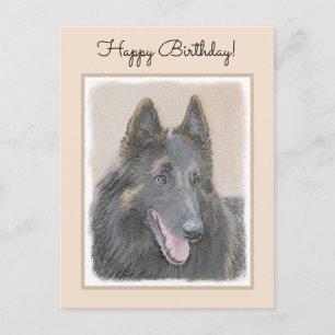 Belgische Tervuren schilderen - Cute Original Dog  Briefkaart